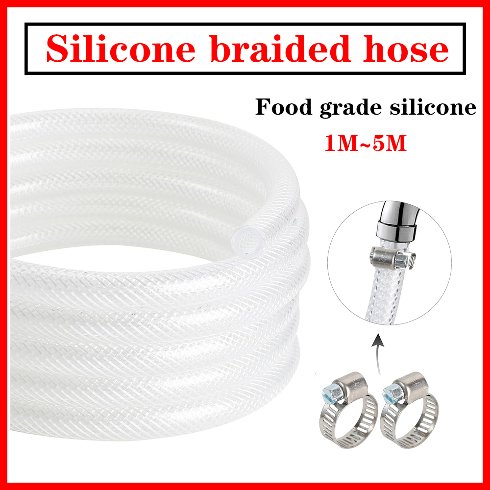 Flexible Hose Braided - Tube flexible en vinyle PVC transparent