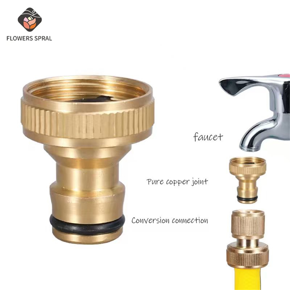 Compression Fitting Brass - Raccords de tuyau d'arrosage filetés de