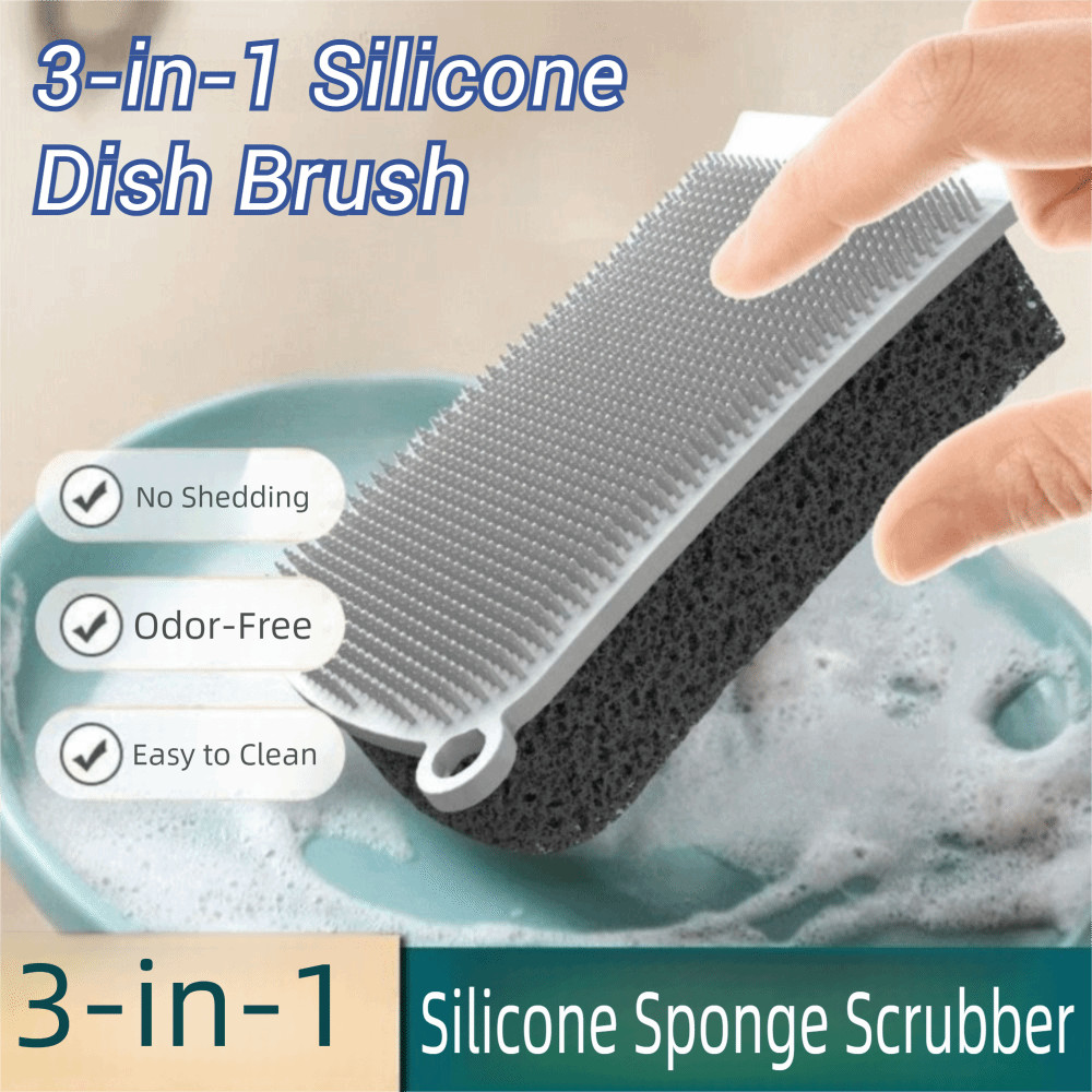 Silicone Tap Washer - Brosse éponge en Silicone 3 en