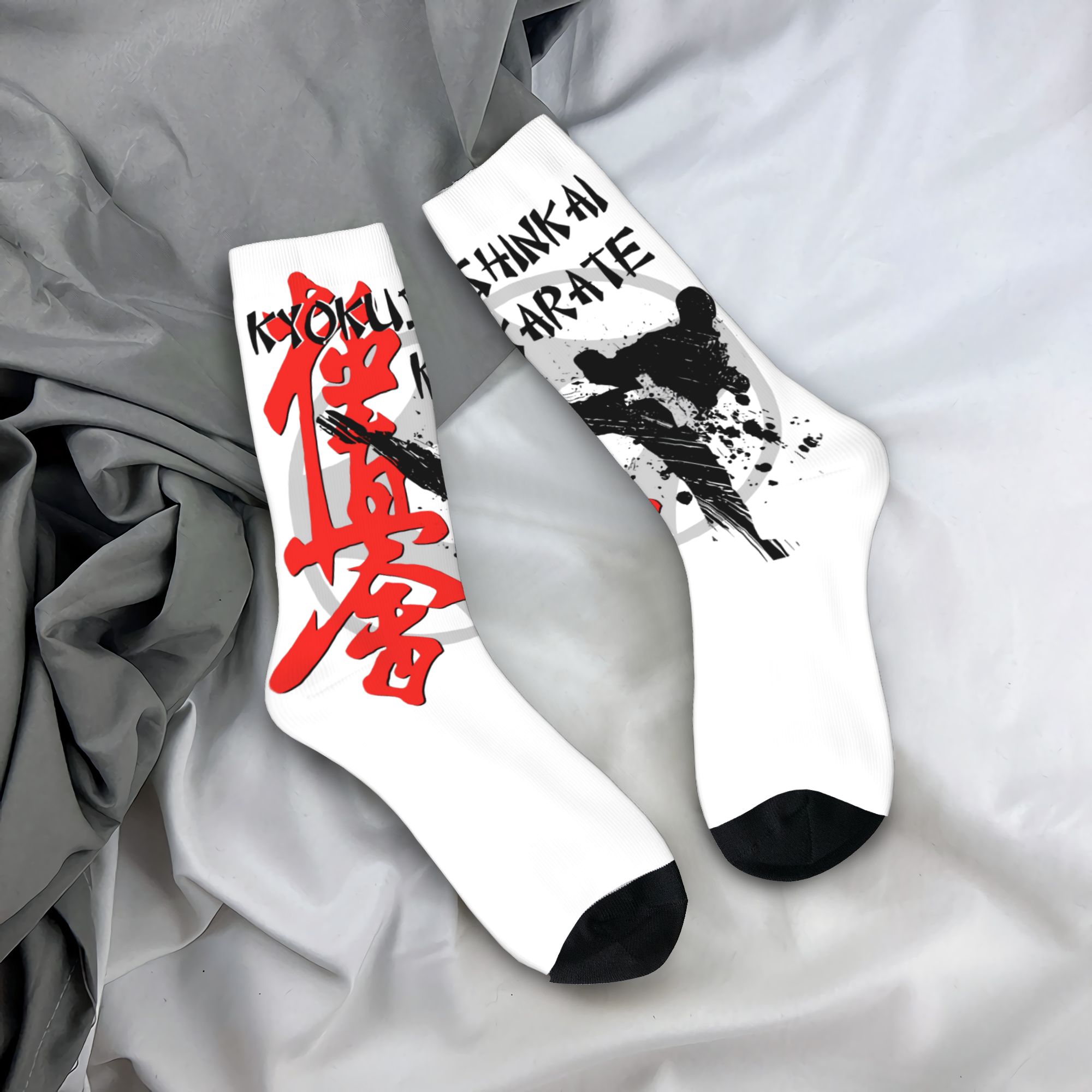 Pipe Bending Spring - Chaussettes personnalisées Kyokushi Karate pour hommes,