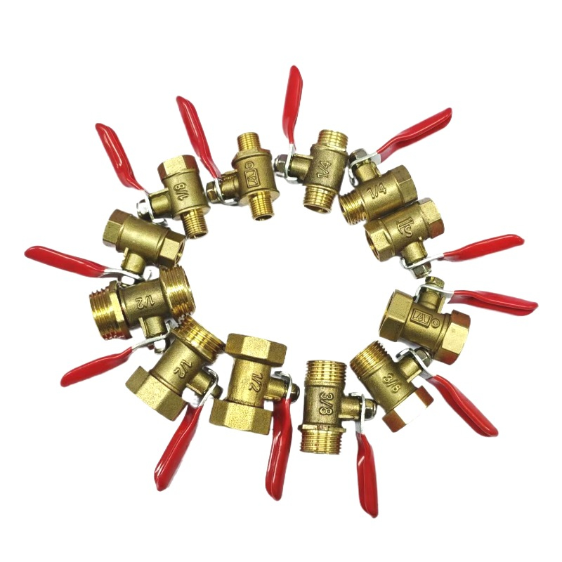 Compression Fitting Brass - Petite vanne à bille en laiton,