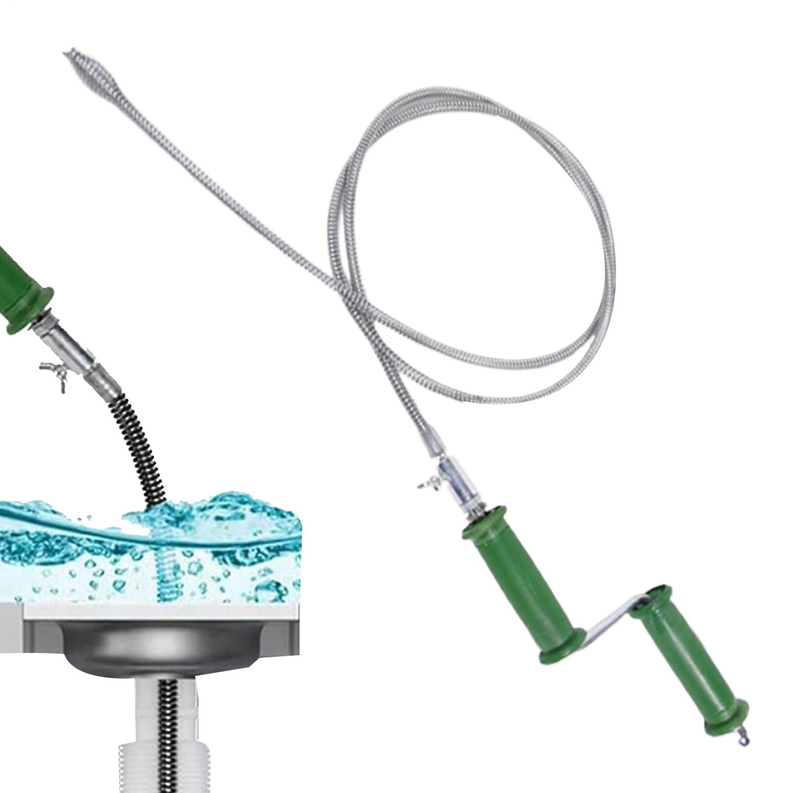 Drain Snake Flexible - Déboucheur de canalisation flexible 4M, manuel/électrique,