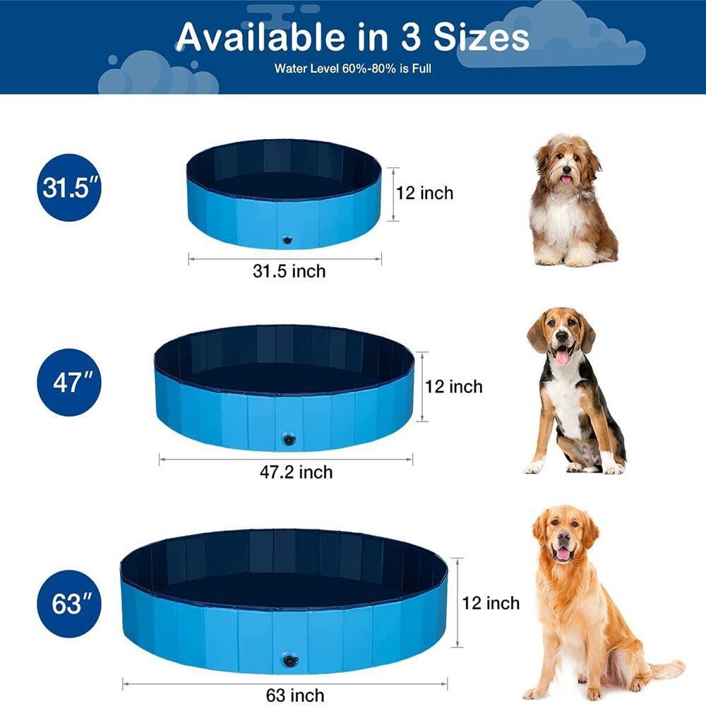 Drain Pipe Clip - Piscine pliable pour chien, grande piscine