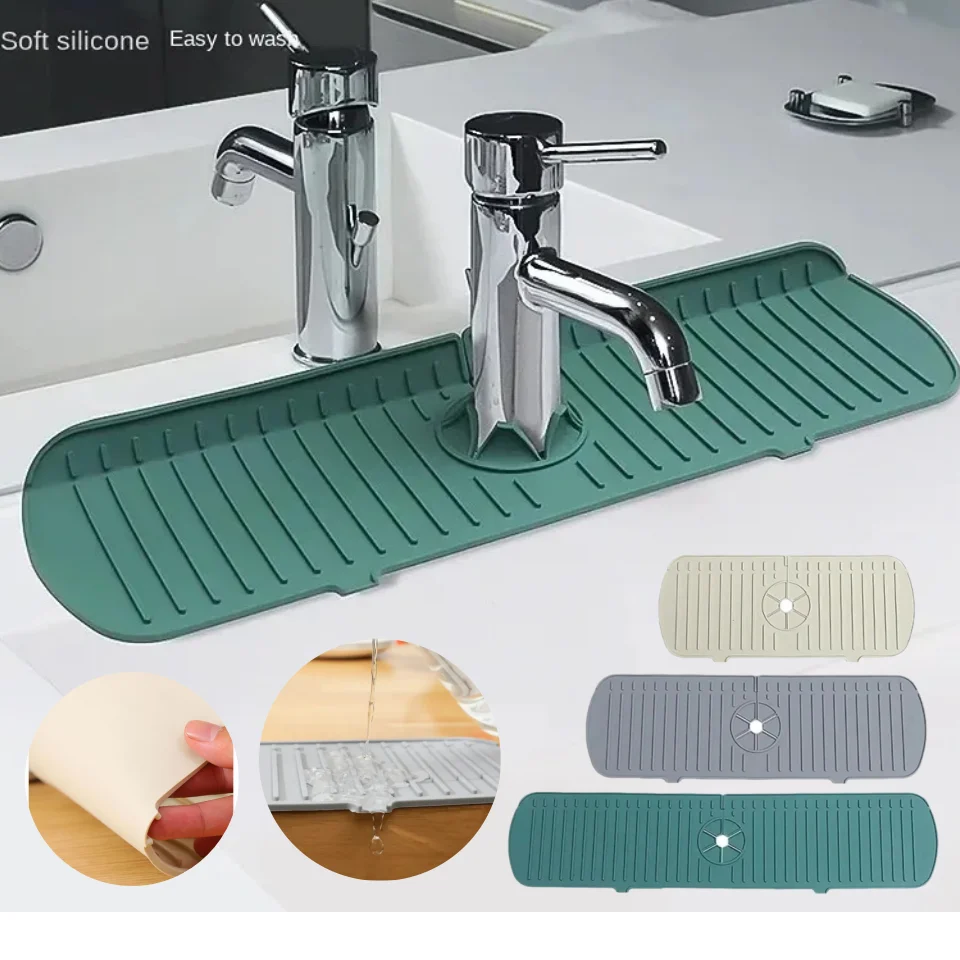 Silicone Tap Washer - Tapis anti-éclaboussures en silicone pour robinet