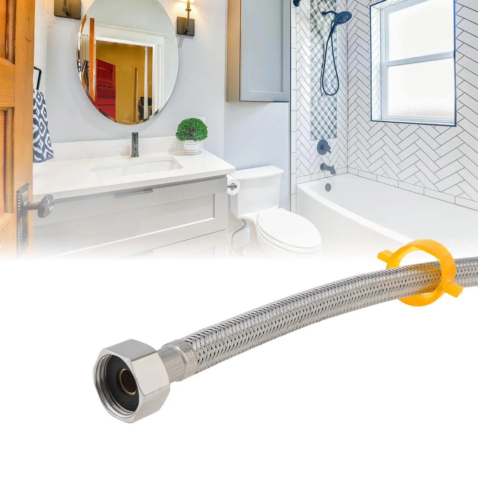 Flexible Hose Braided - Tuyau flexible tressé en acier inoxydable