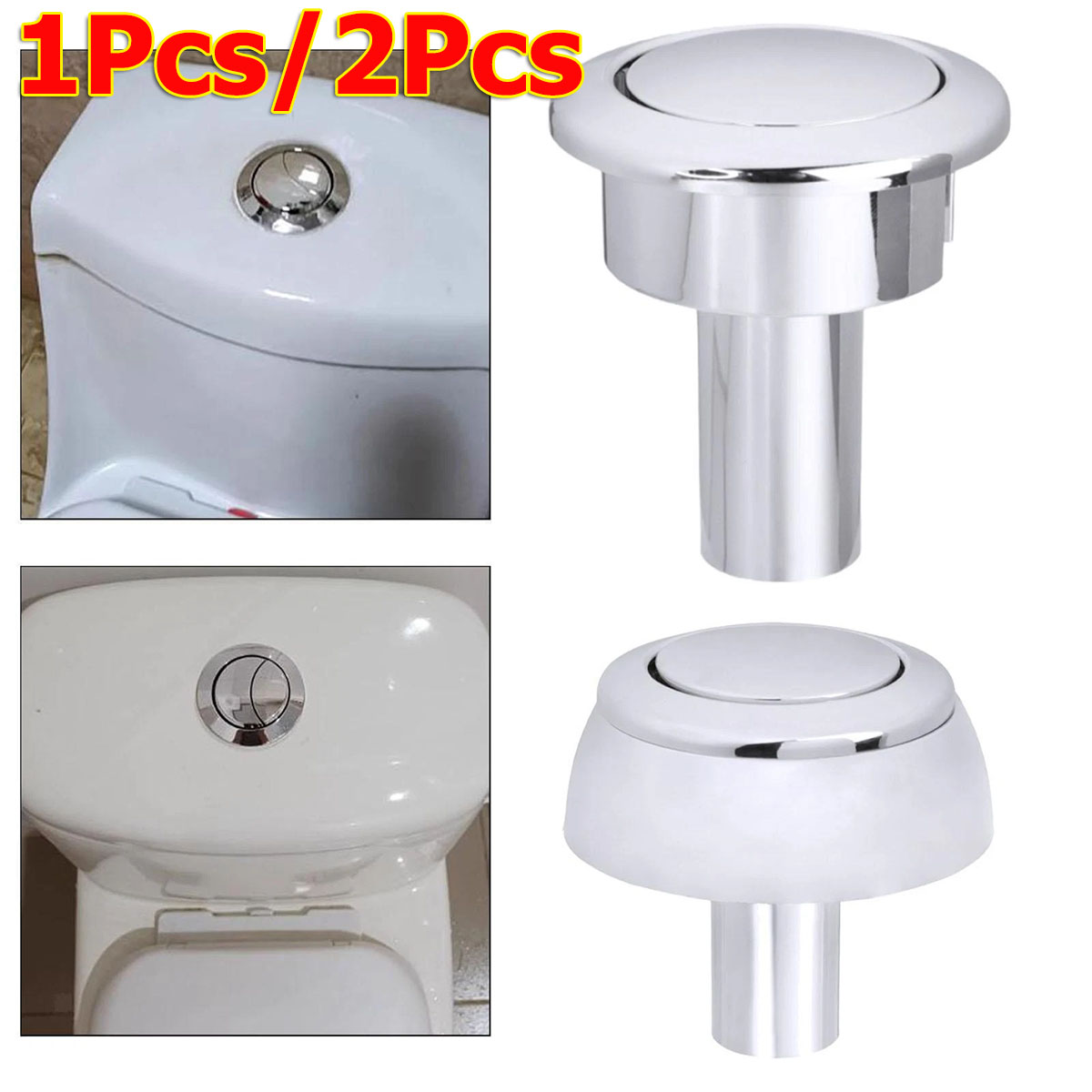 Toilet Fill Valve - 1 pièce/2 pièces Bouton de chasse