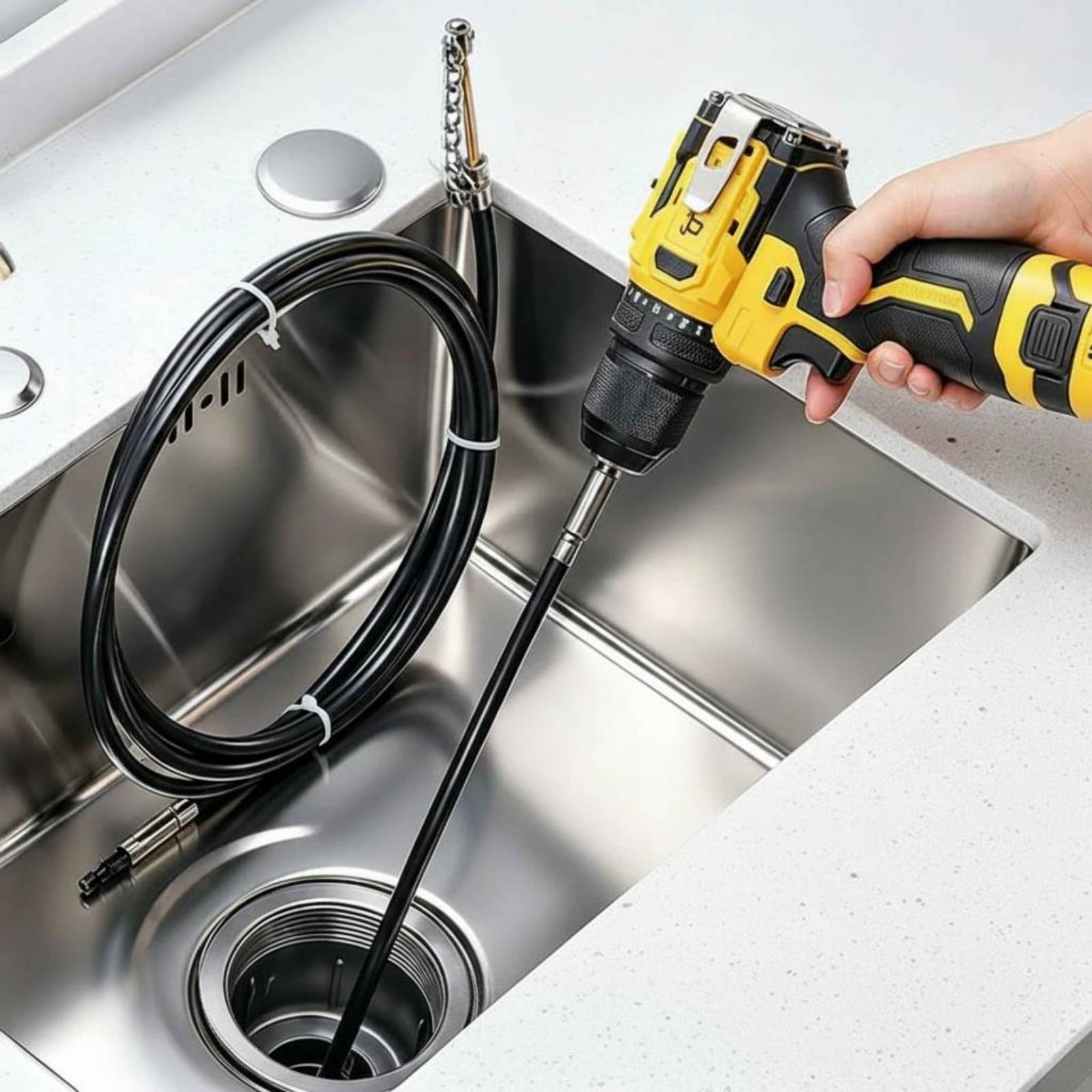 Drain Snake Flexible - Déboucheur de canalisation en forme de