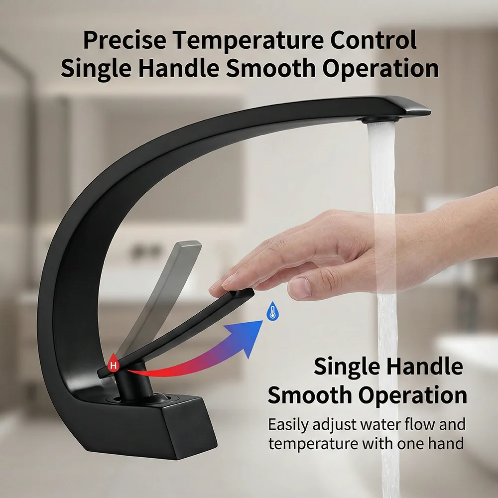 Robinet de salle de bain noir  - Silicone Tap Washer avis et prix