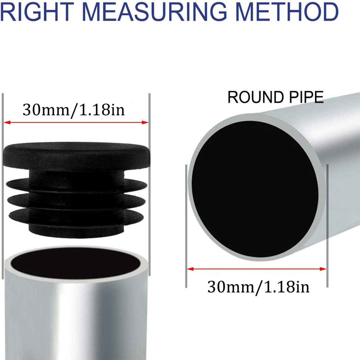 8-40 embouts ronds noirs en pl - Plastic Pipe Clip avis et prix