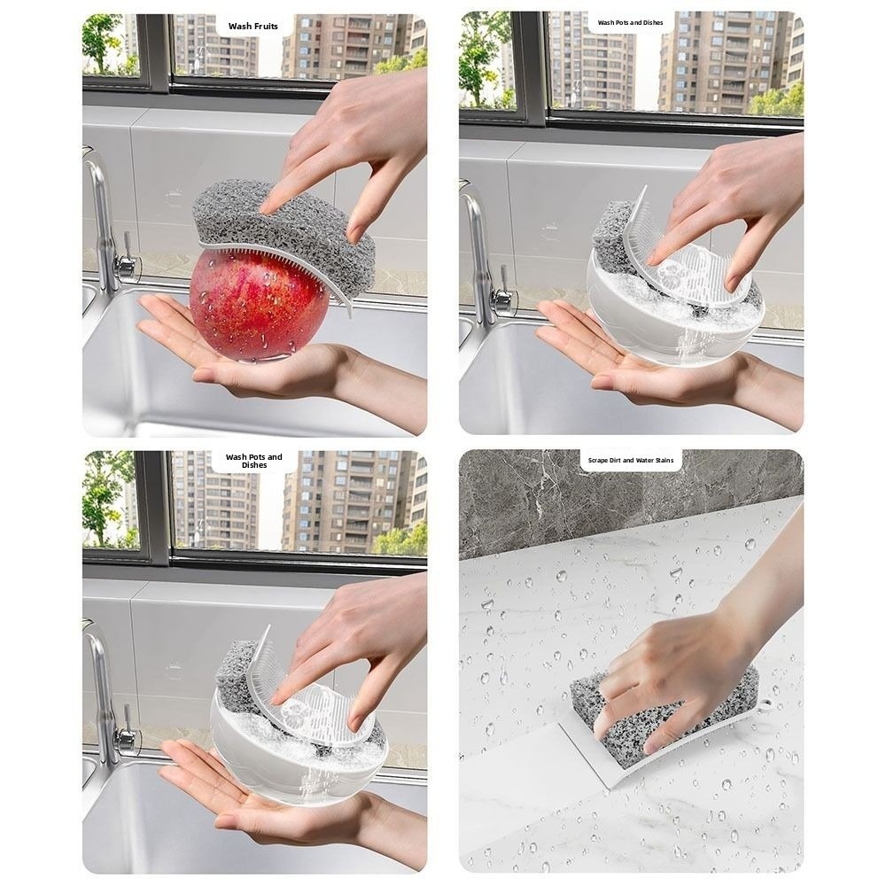 Brosse éponge en Silicone 3 en - Silicone Tap Washer avis et prix