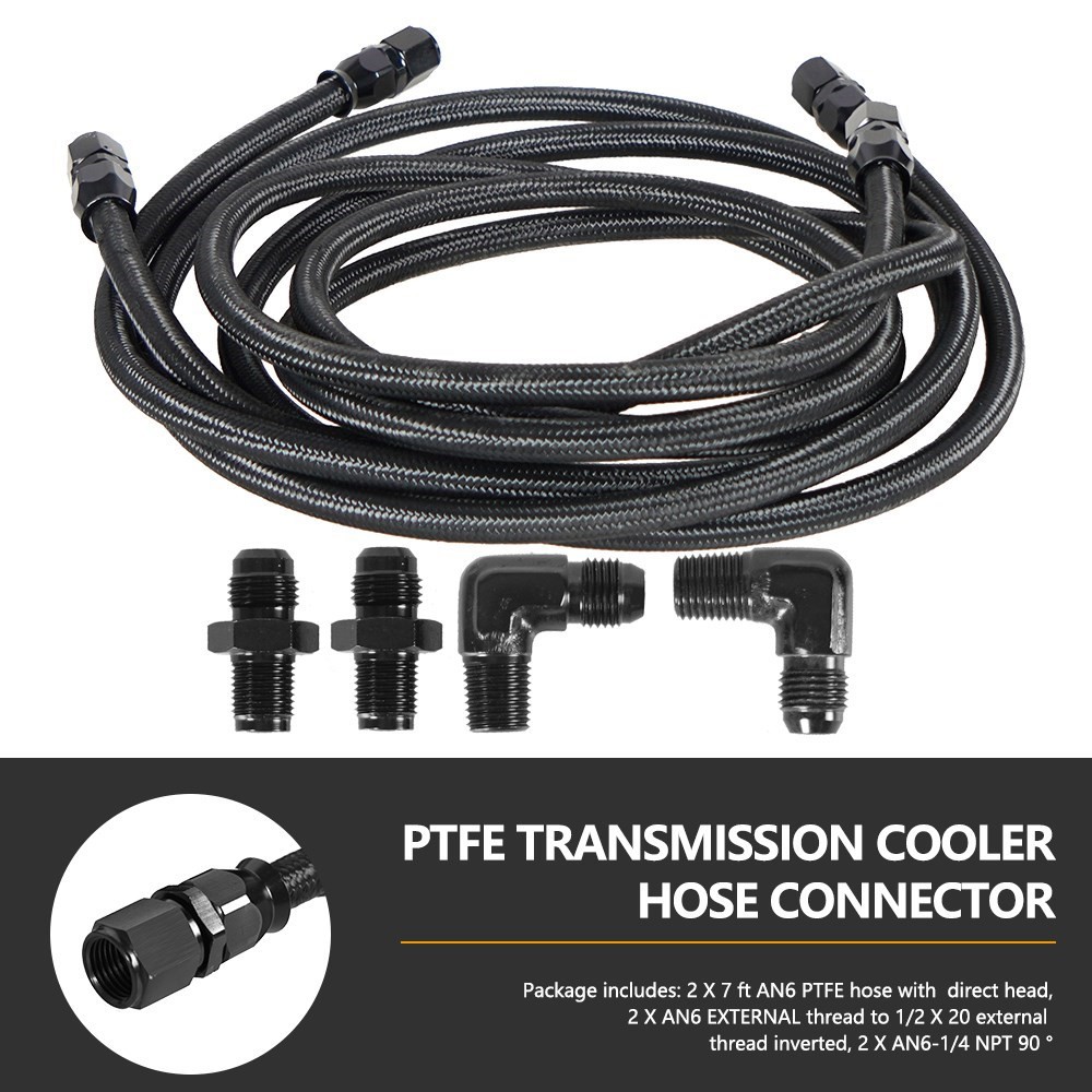 2 X 7Ft AN6 Flexible PTFE Tran - Flexible Hose Braided avis et prix