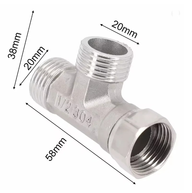 Adaptateur en T en acier inoxy - Shower Valve Cartridge avis et prix