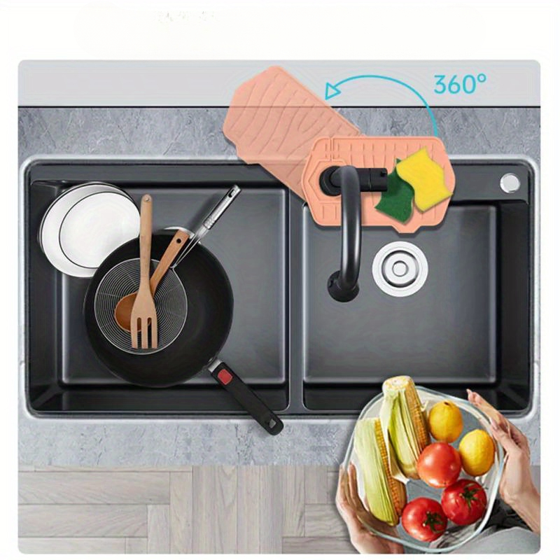 Tapis de robinet Double face e - Silicone Tap Washer avis et prix