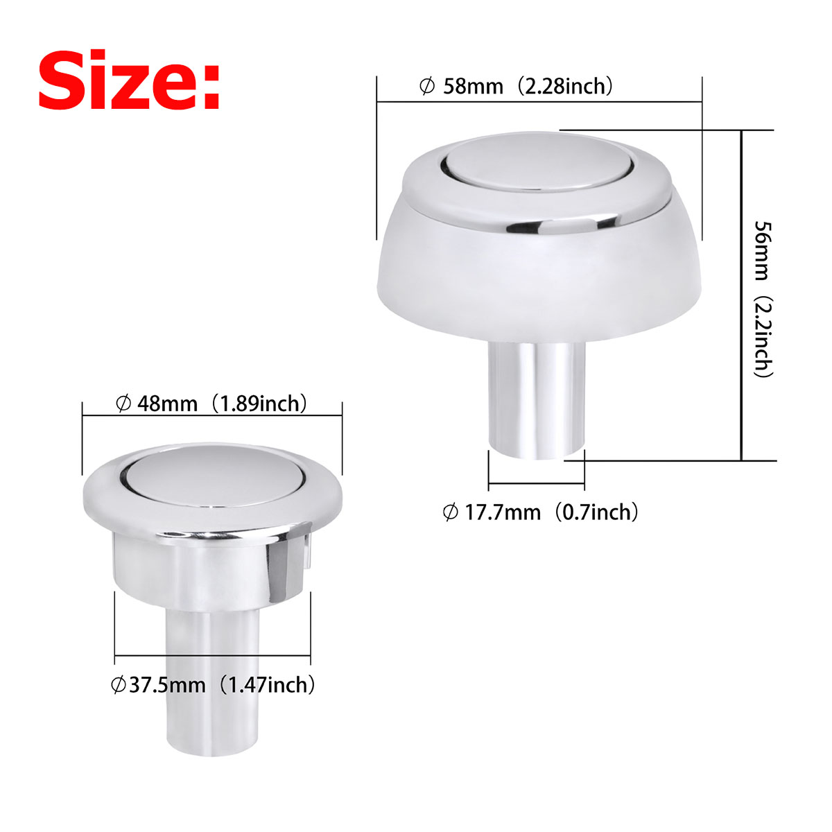 1 pièce/2 pièces Bouton de cha - Toilet Fill Valve avis et prix
